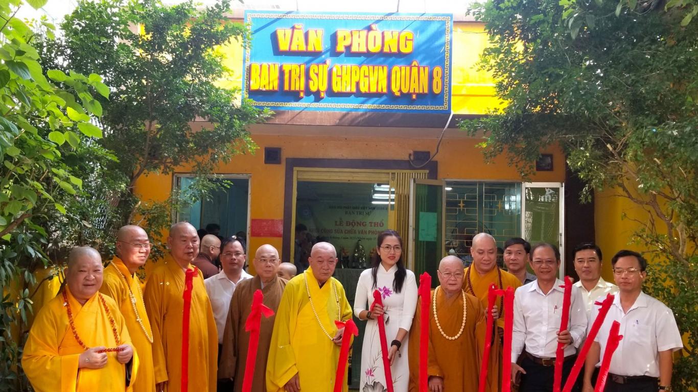 Lễ khởi công sửa chữa Văn phòng Ban Trị sự Phật giáo quận 8